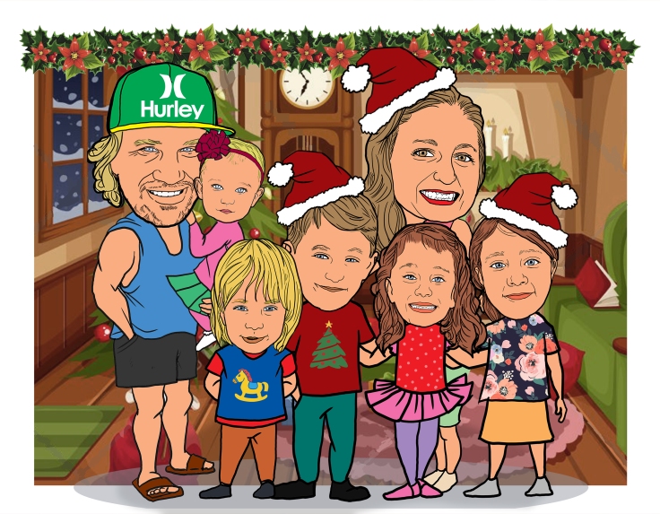 christmas family cartoon caricature by Jaime Coralde.jpg